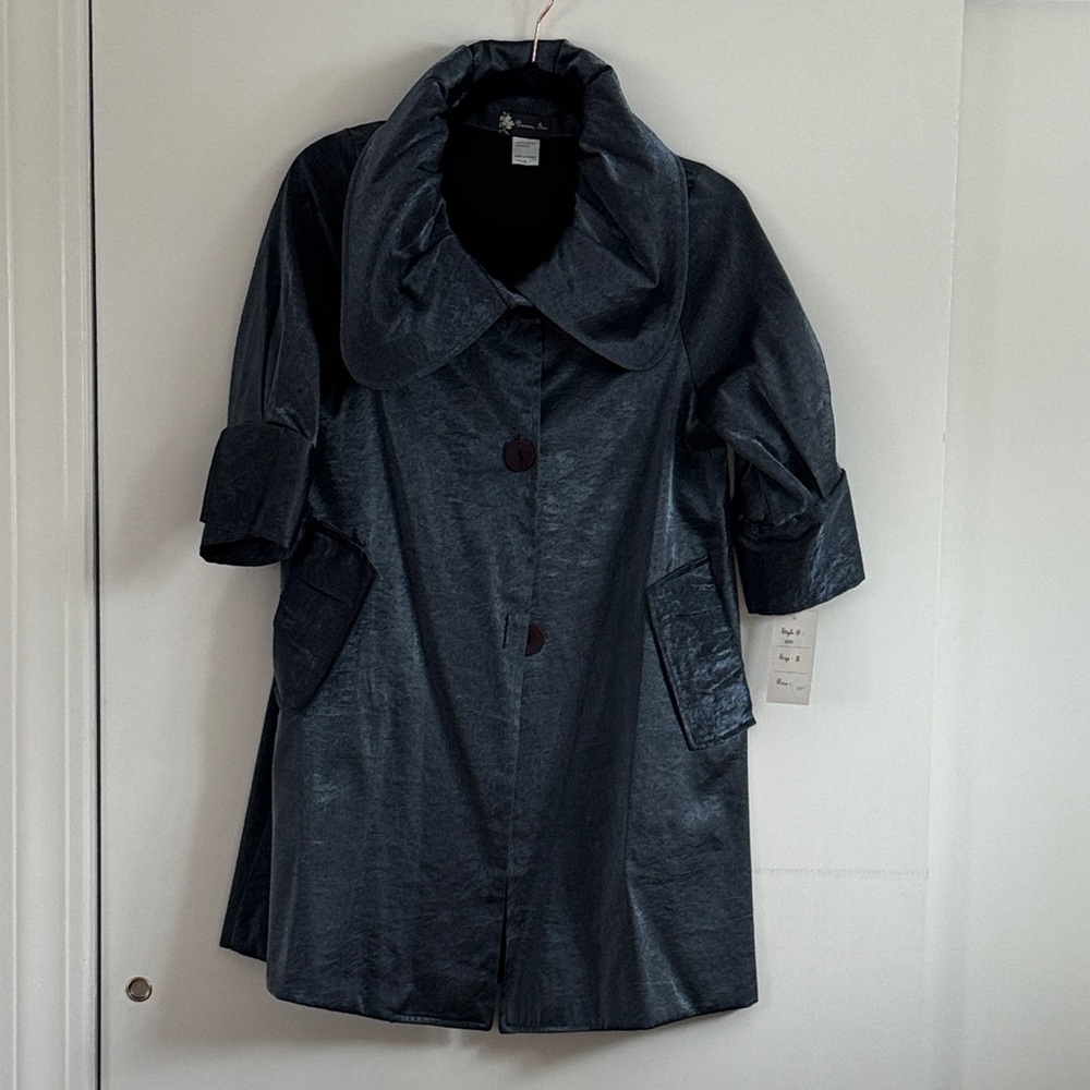 INC International Concepts Metallic Navy Blazer